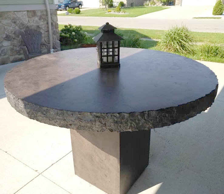 Concrete Round table
